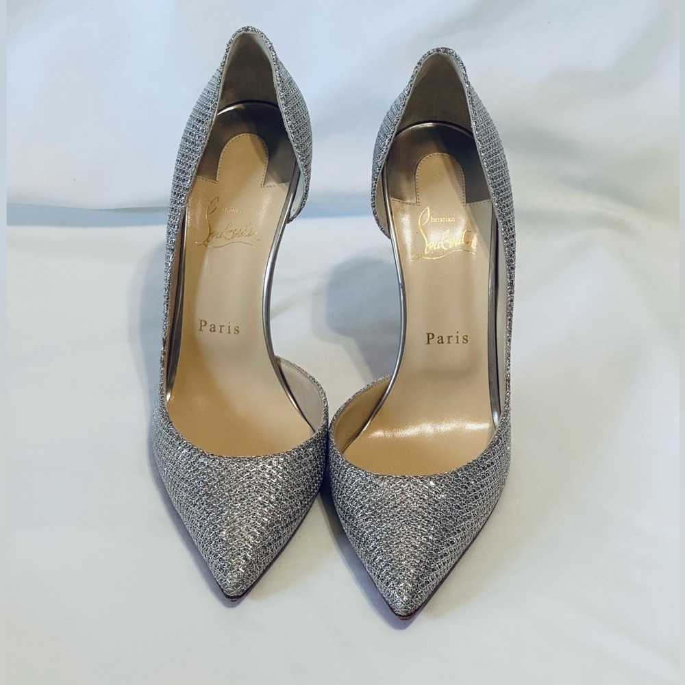 Christian Louboutin Silver Heels